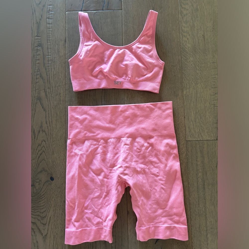 SET ACTIVE bubblegum pink set